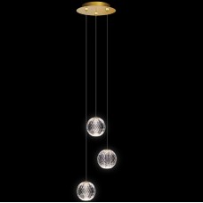 Φωτιστικό Κρεμαστό LED 12,6W 1008lm 230V Θερμό Φως σε Χρυσαφί DIAMOND